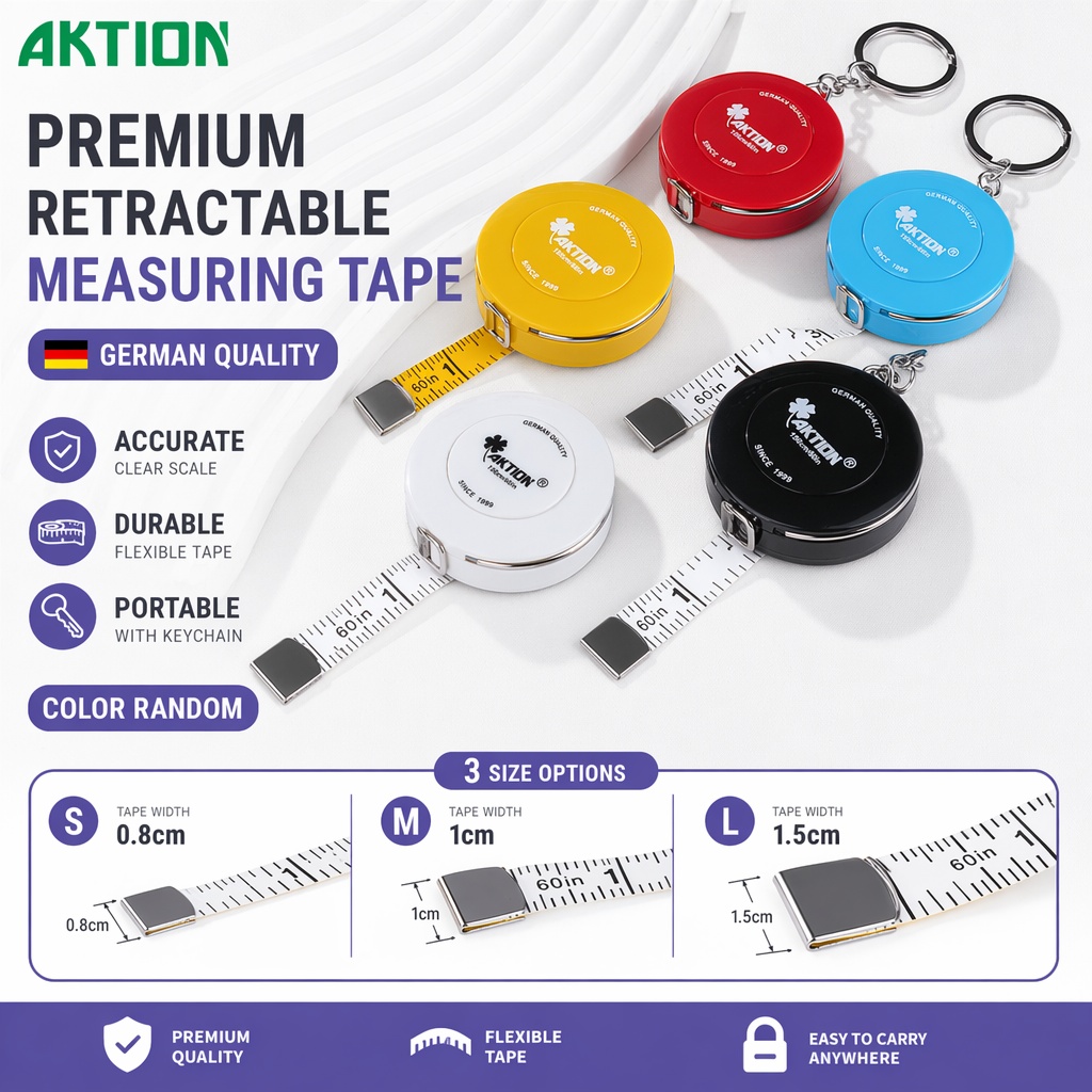Tape Measure - Fita Métrica Retrátil AKTION de 1,5M