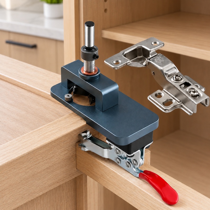 Cabinet Hinges - Guia de perfuração de precisão com