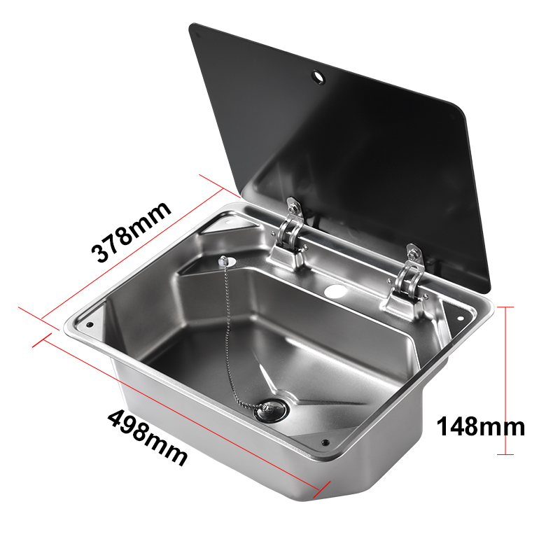 Pia de cozinha embutida em aço - Faucet avaliação e preço