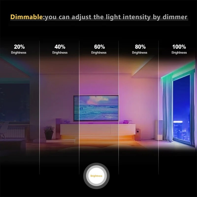 Fita de LED FCOB RGB Sem Ponto - Led Strip Lights avaliação e preço