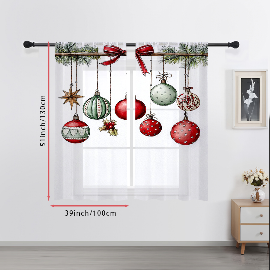 2 Peças de Cortinas Transparen - Curtain Rods avaliação e preço