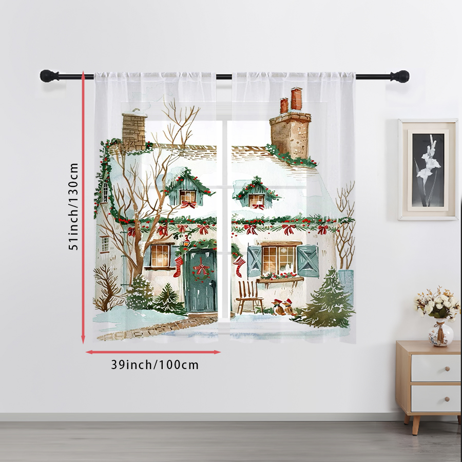 2 Cortinas Transparentes de Na - Curtain Rods avaliação e preço