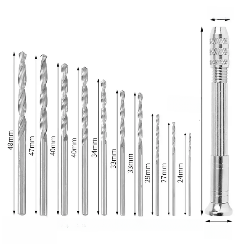 Mini Furadeira Manual 0.8-3.0m - Drill Bits avaliação e preço