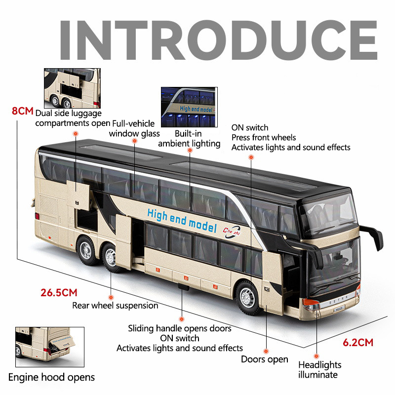 Modelo de Ônibus em Liga Metál - Light Switch avaliação e preço