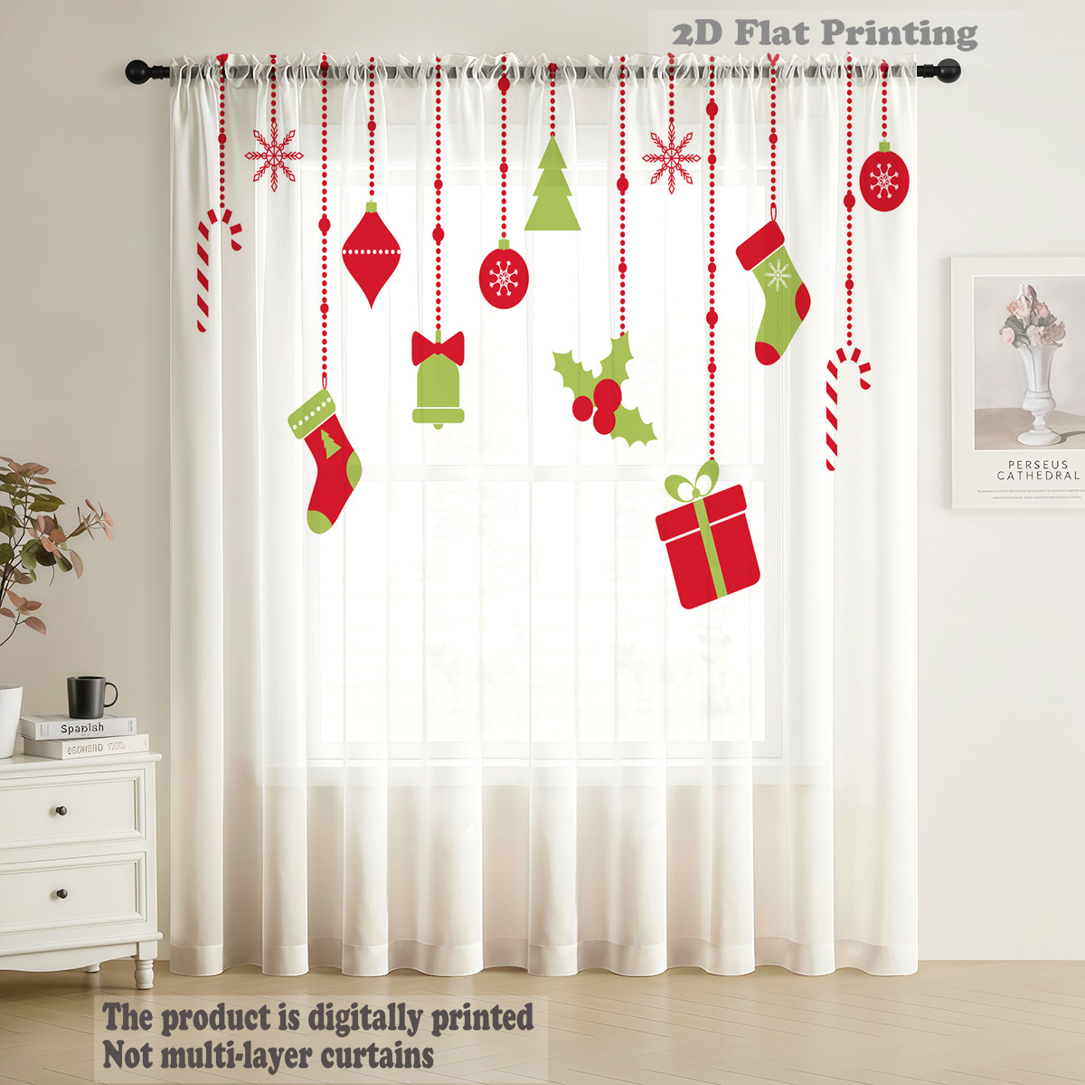Cortinas de Voile Transparente - Curtain Rods avaliação e preço