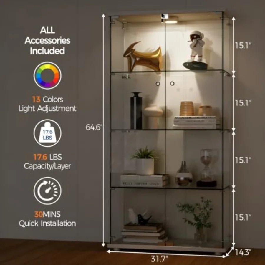Vitrine de vidro temperado par - Door Lock avaliação e preço